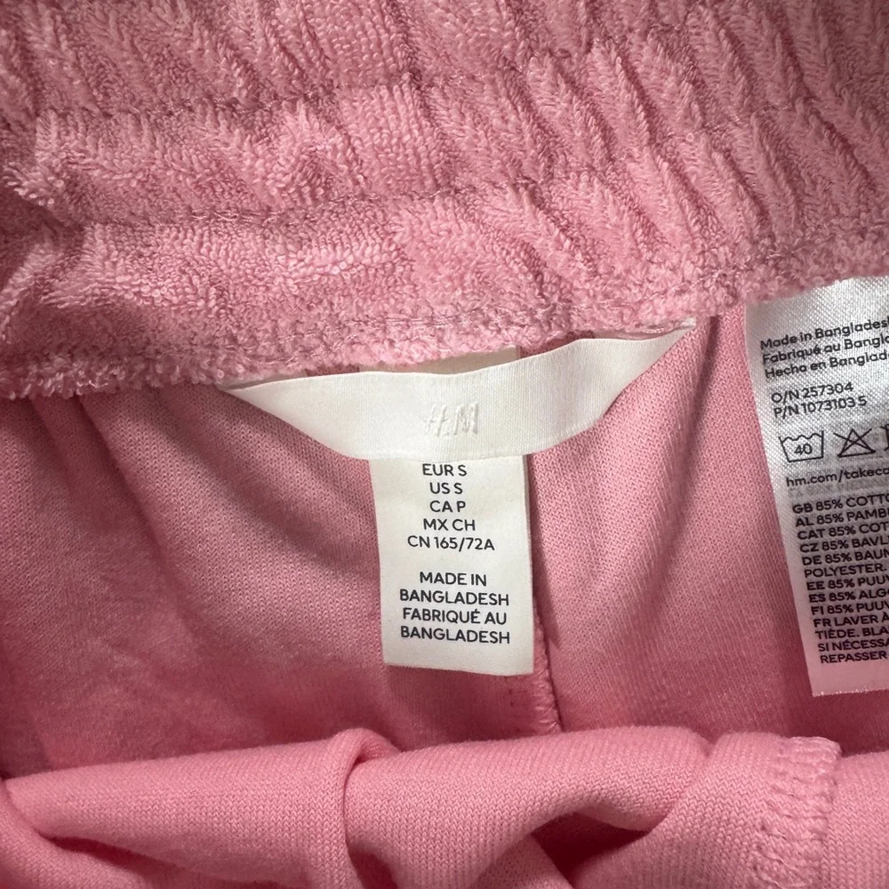 H&M - Pink Terry Matching Set - Size Small